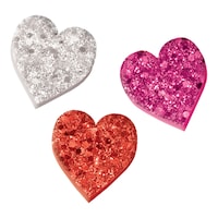 Valentine's Day Prismatic Craft Hearts Foam Stickers Overhead_Plunge