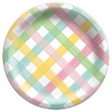 Assiette ronde, plaisir printemps, 6,7 po Overhead_Flat