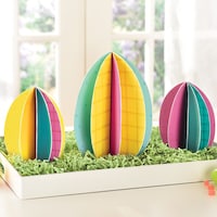 Sign Table Centerpiece Decorations, Multi-Coloured, 14-in, 4-pk, for Easter Composite_or_Mixed