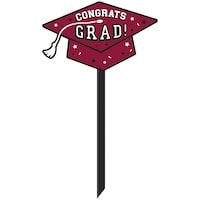 Panneau de pelouse Remise des diplômes, bordeaux