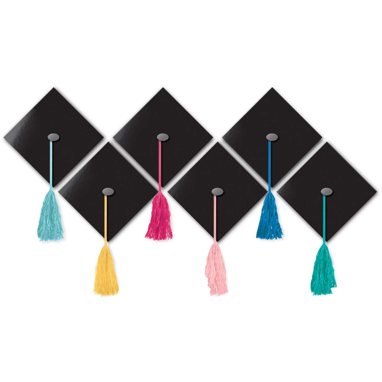 Graduation Decorating Paper & Foil Kit, Black/Silver/Gold, 13-pc, 14 1/2-in