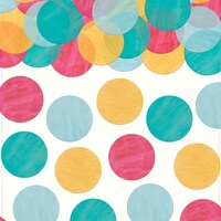 Round Tissue Confetti Table Scatter Decoration, Multi-Coloured, 0.8-oz for Birthday Party/Graduation CloseUp