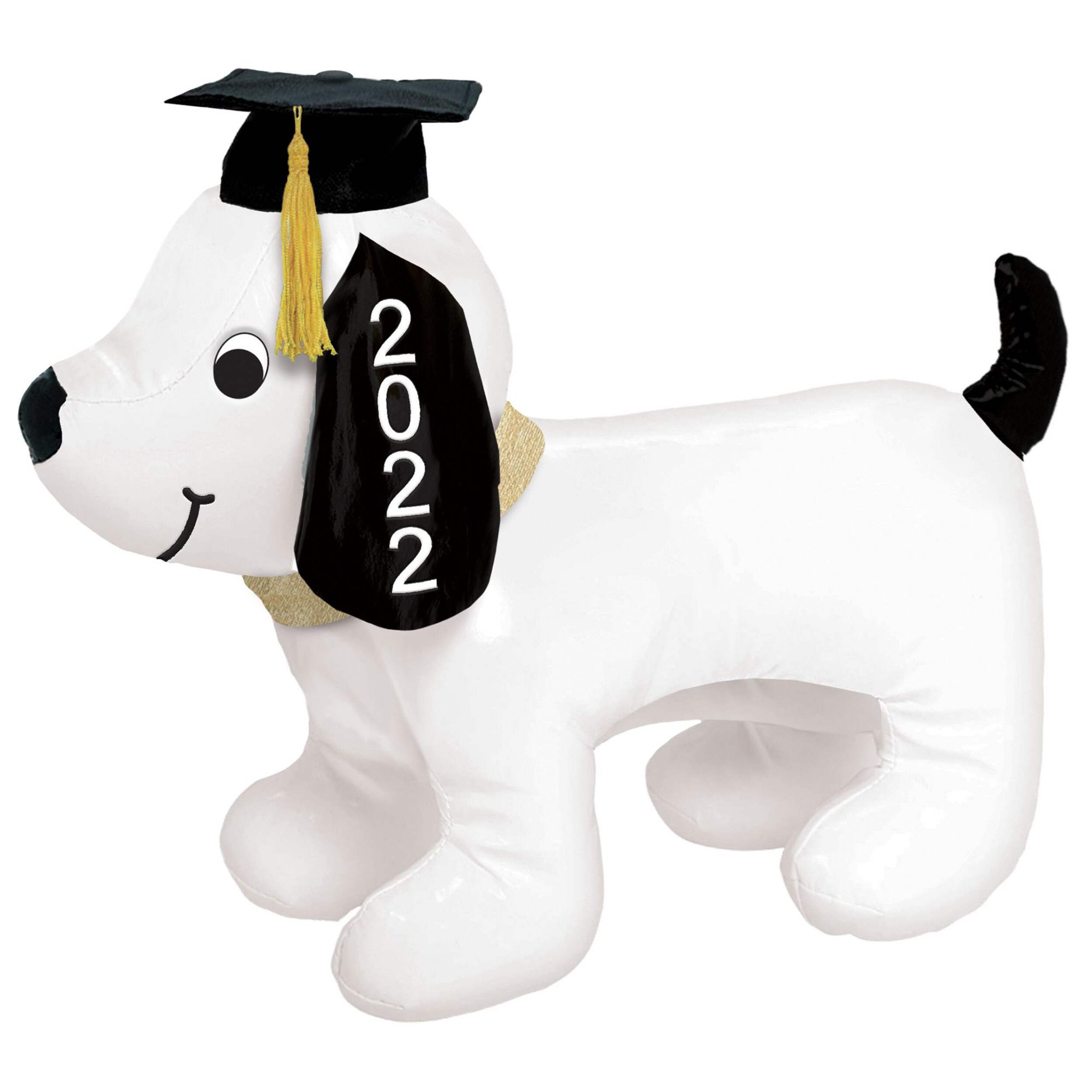 2022 Graduation Autograph Dog with Cap, Party Decoration, 4-in Front_Angled_Left