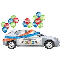 Class of 2022 Car Decorating Kit, Multicolour Front_Flat