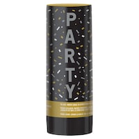 Confetti Cannon Poppers, Black/Gold/Silver, 3-pk, for Graduation/New Year's Eve Front_Elevated