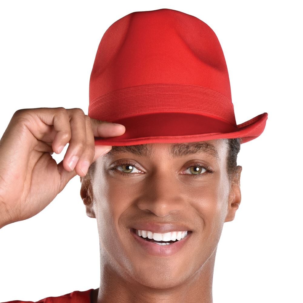 Fedora Hat, Red | Party City