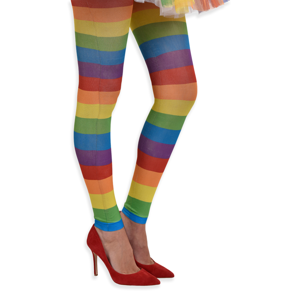 Adult Footless Tights, Rainbow Canadian Tire