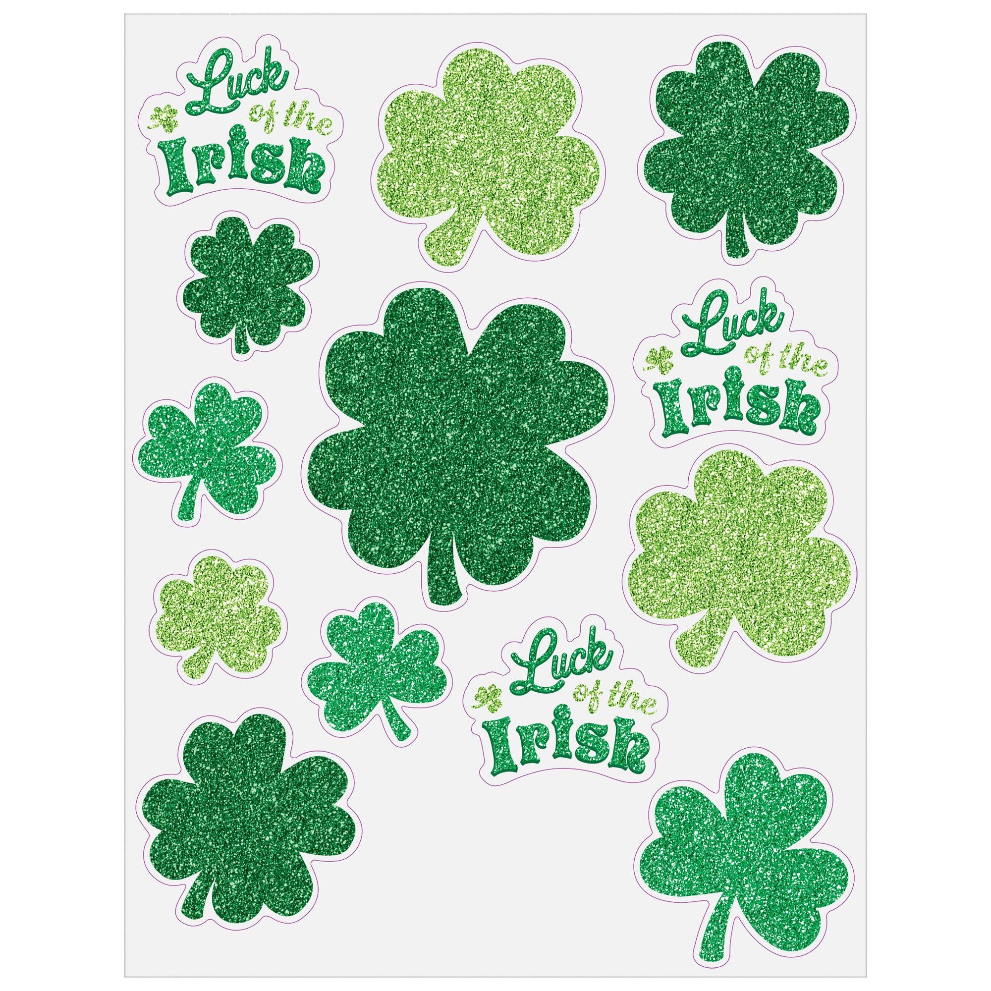 Luck of the Irish Window Decals | Party City