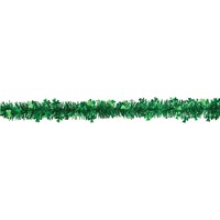 Shamrock Hanging Tinsel Boa Garland Banner Decoration, Green, 9-ft, for St. Patrick's Day Front_Flat