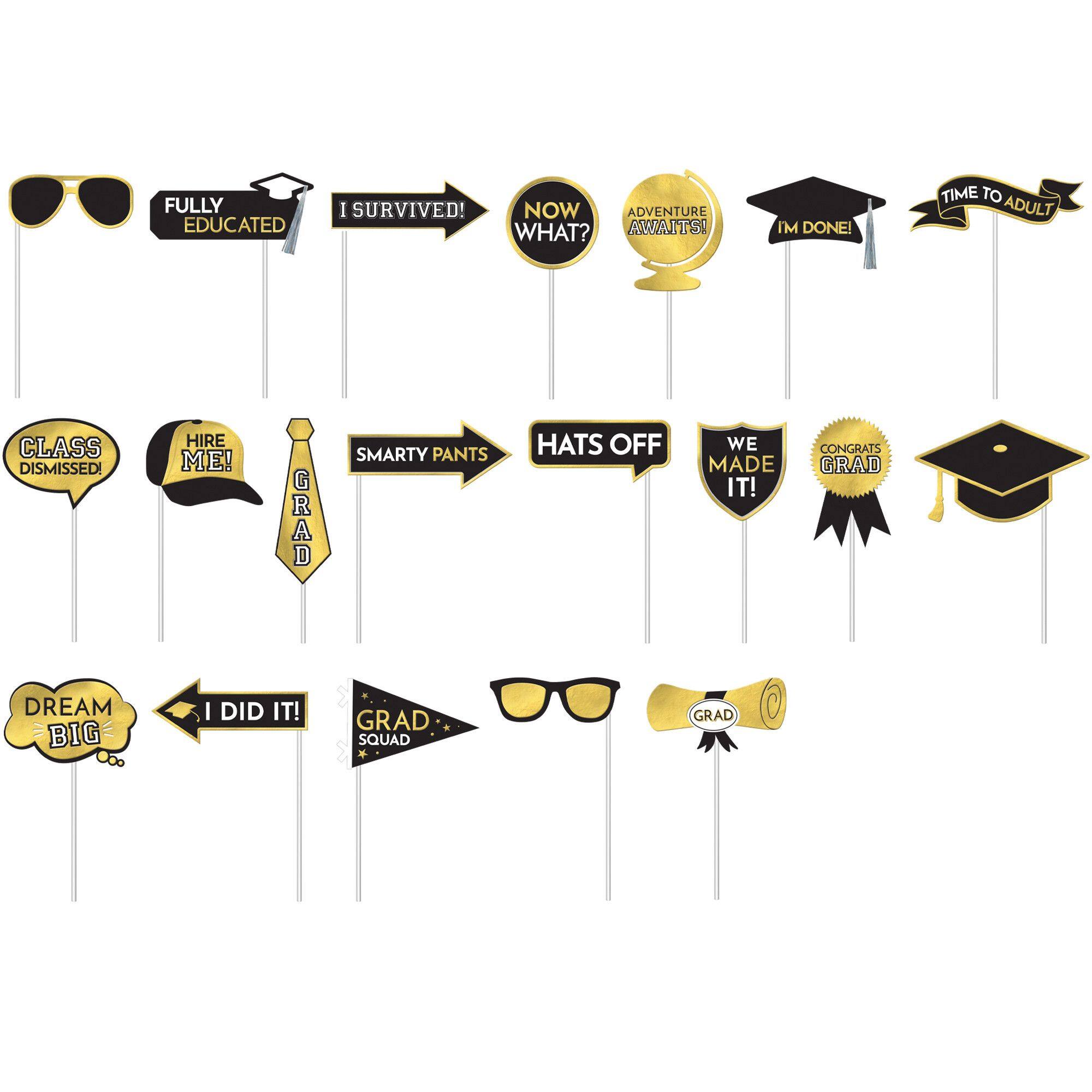 Graduation Photo Metallic Props | Party City