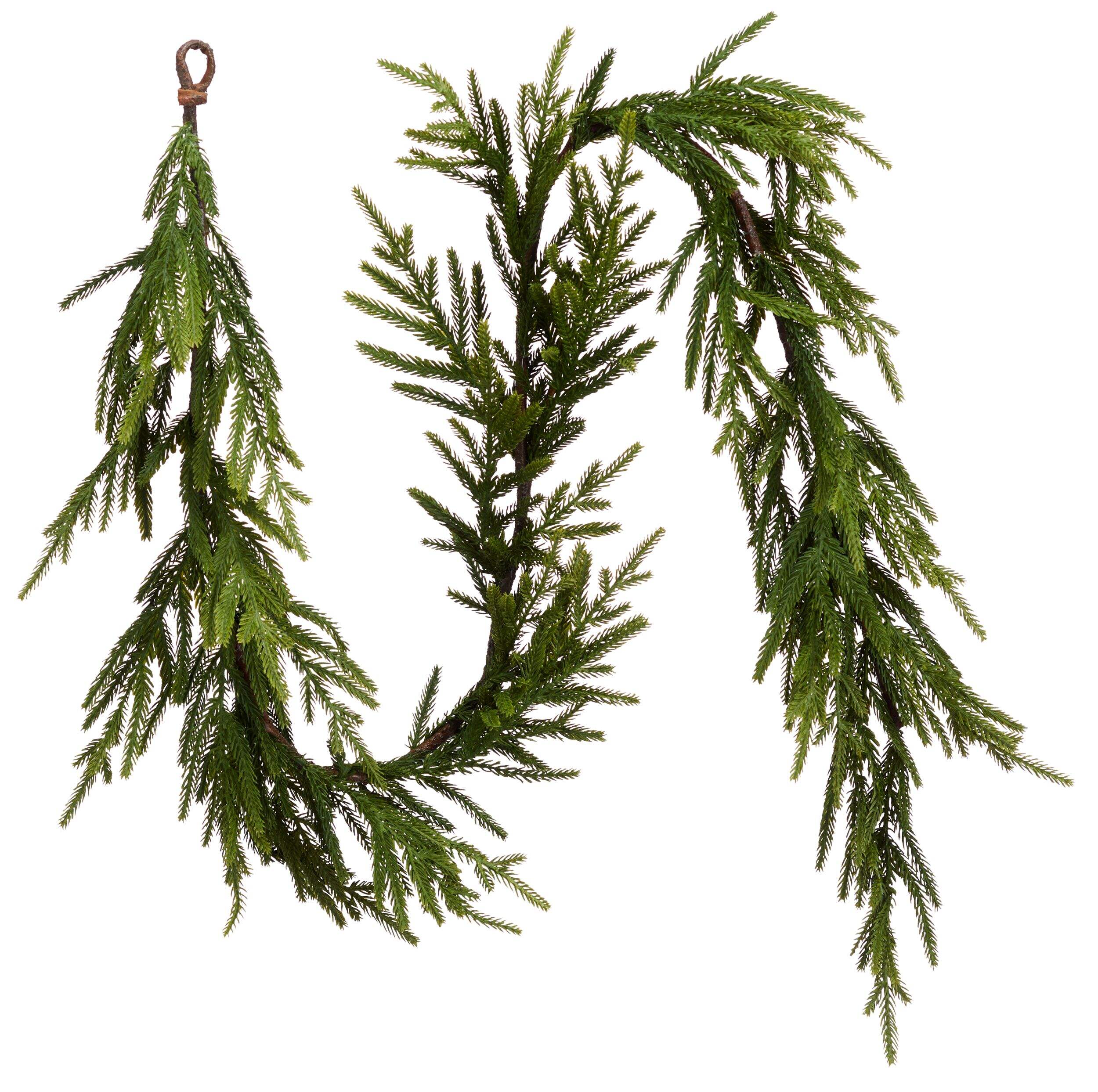 CANVAS - Guirlande de Noël en pin, non illuminée, 6 pi Front_Flat