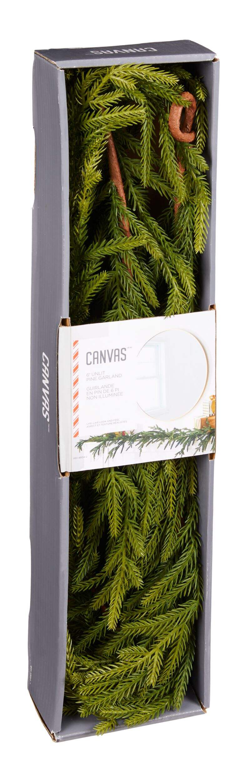 CANVAS Pine Unlit Garland, 6ft Canadian Tire