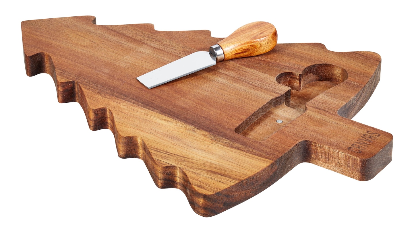 CANVAS Winter Garden Christmas Dinnerware Cheese Board & Knife Set