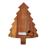 Plateau et couteau à fromage, collection Célébrations à la maison CANVAS, bois d'acacia Front_Flat