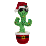 Cactus animé dansant et musical de Noël, 13 po Front_Flat