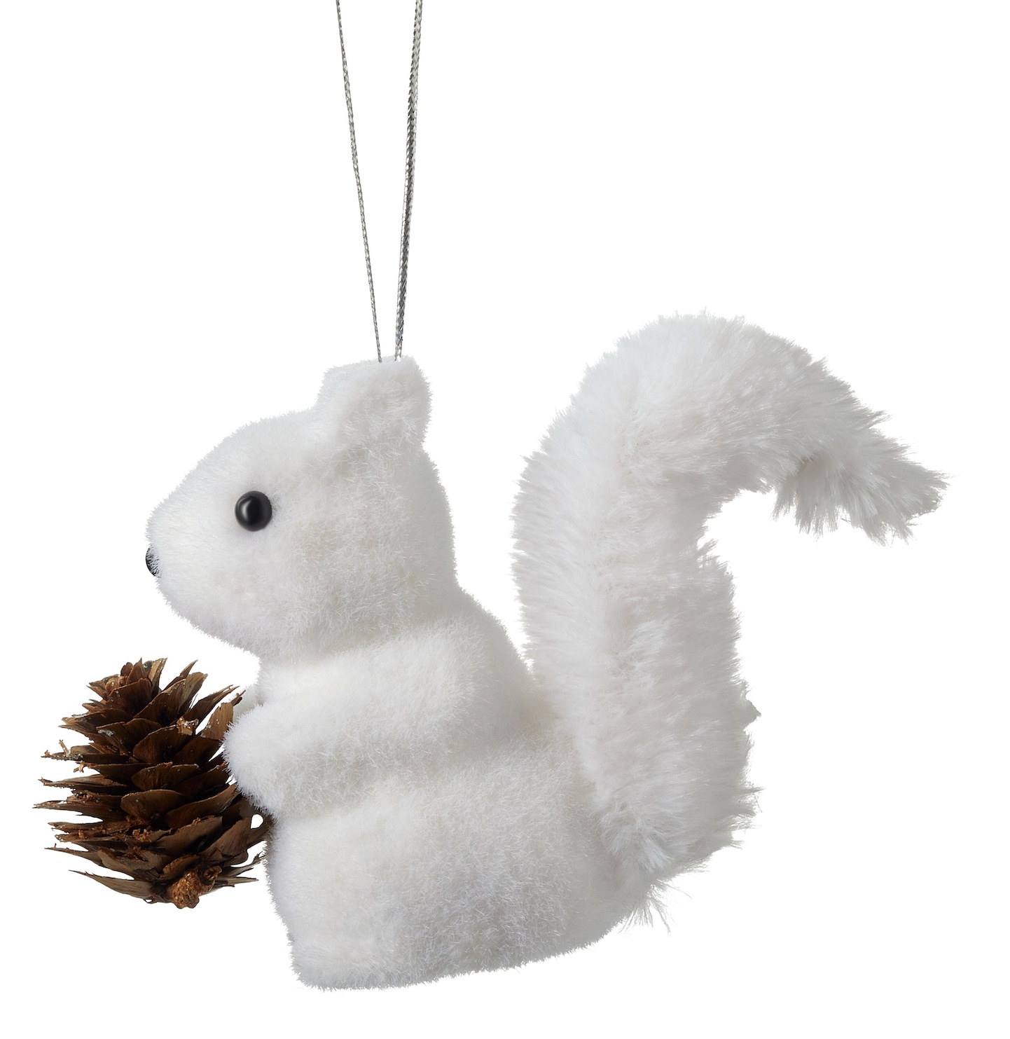 Boule de Noël en forme d'écureuil avec pomme de pin CANVAS Collection blanche Canadian Tire