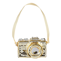 CANVAS Gold Collection Camera Christmas Ornament