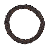 Couronne de Noël d'intérieur en vigne nue sans éclairage For Living, 18 po Front_Flat