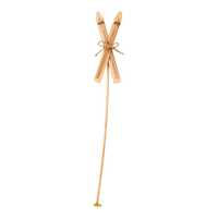 CANVAS Un-Lit Indoor Christmas Decoration Wood Skis Spray, 23-in