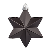 CANVAS Night Before Christmas Trend Collection Shatterproof Black Stars Oranmanet, 6-pk Front_Flat