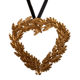 CANVAS The Night Before Christmas Trend Collection Metal Heart Wreath Christmas Ornament Front_Flat