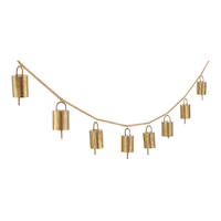 Guirlande de cloches dorées CANVAS Collection C’est la belle nuit de Noël, 6 pi