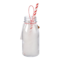 CANVAS Santa's Workshop Collection Santa's Milk with Straw Christmas Ornament, 6.3-in Back_Flat