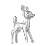 Ornement de Noël en forme de faon de la collection argentée de CANVAS, 5 po Front_Three_Fourths_Angled_Right