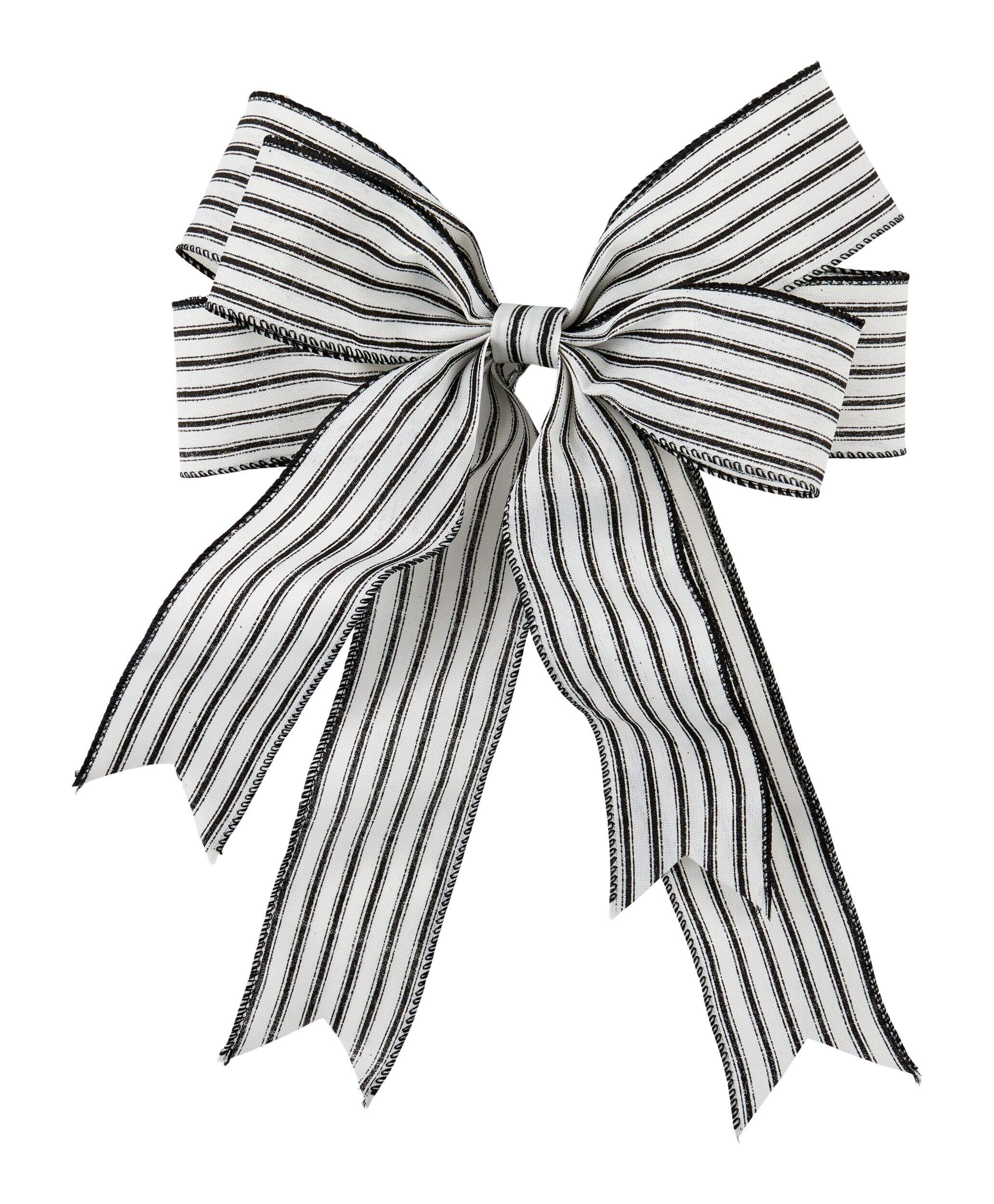 CANVAS The Night Before Christmas Trend Collection Black & White Bow Front_Flat