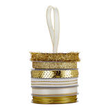 CANVAS Gold Collection Ribbon Spool Christmas Decoration, 6-pk Front_Flat