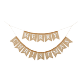 Guirlande de jute Merry Christmas CANVAS Collection Rouge, 6 pi Front_Flat