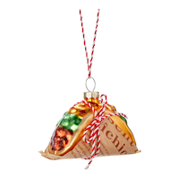 CANVAS Brights Collection Decoration Taco Christmas Ornament Front_Angled_Right