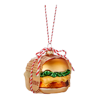 CANVAS Brights Collection Decoration Burger Christmas Ornament