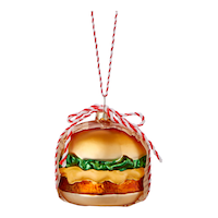 CANVAS Brights Collection Decoration Burger Christmas Ornament Front_Flat