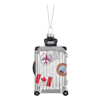 Ornement de Noël en forme de valise CANVAS Collection Joie et éclat Front_Flat