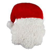 CANVAS Santa's Workshop Christmas Collection Santa Claus Cushion, 16-in Back_Flat