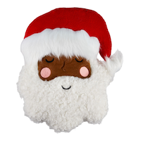 CANVAS Santa's Workshop Christmas Collection Santa Cushion, 16-in Front_Flat