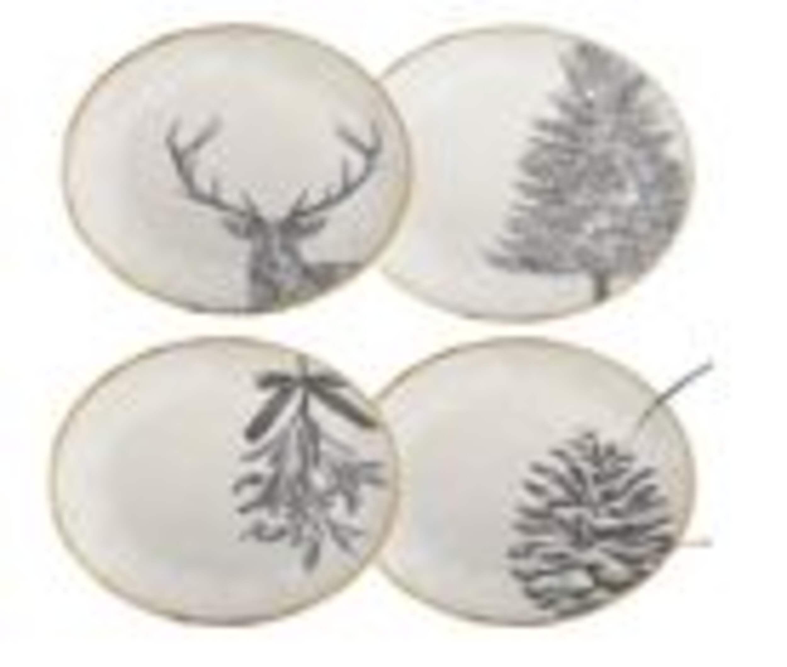 CANVAS Festive Appetizer Plates, 4-pk Front_Elevated