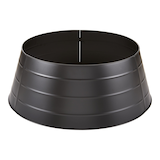 Cache-pied décoratif pour arbre de Noël CANVAS Collection C'est la belle nuit de Noël, noir mat, 27 po, paq. 3 Front_Flat