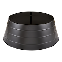 CANVAS Matte Black Christmas Decoration Tree Collar, 27-in Front_Flat