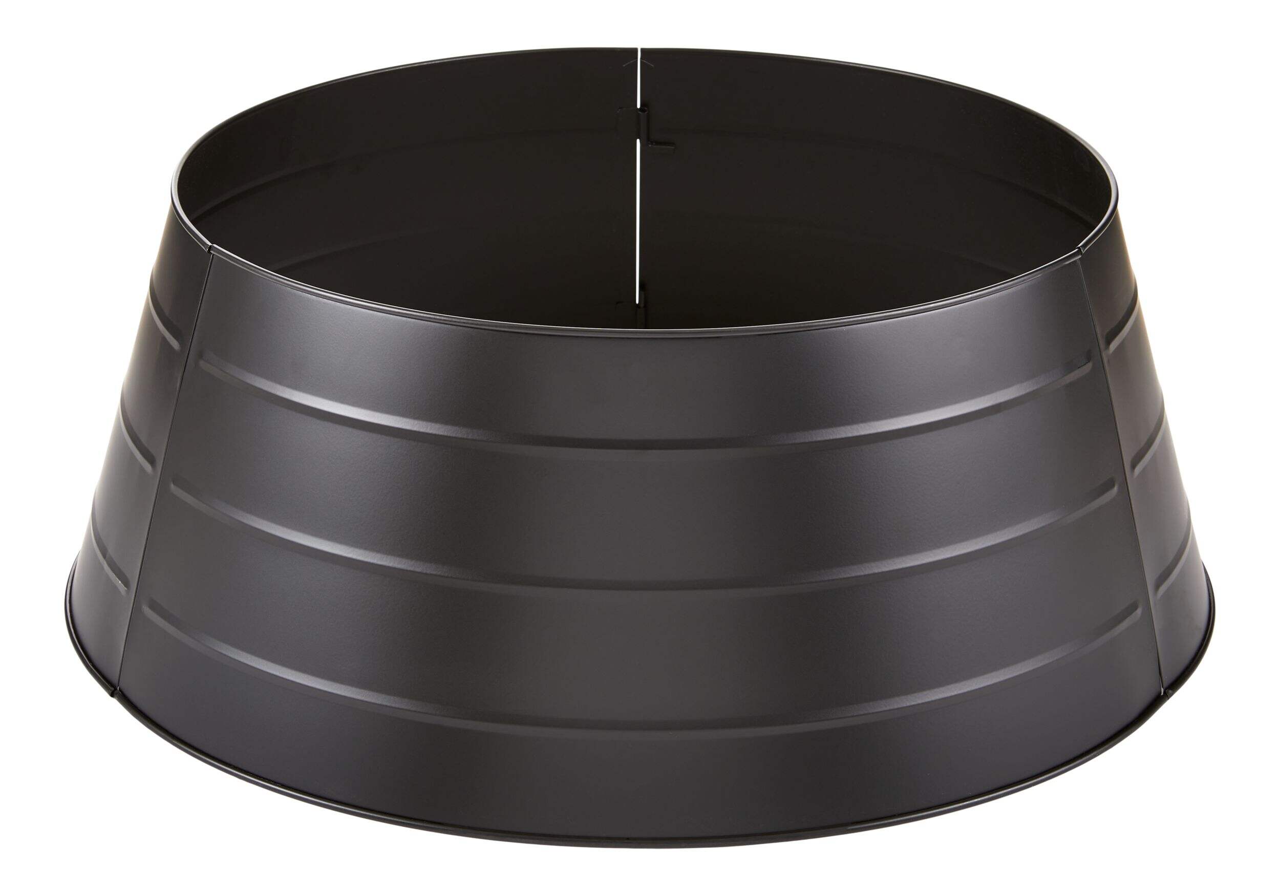 CANVAS Matte Black Christmas Decoration Tree Collar, 27-in Front_Flat