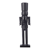 CANVAS Soldier Nutcracker, Matte Black, 15-in Front_Flat