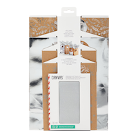 Sacs/papier de soie/étiquettes CANVAS, Givre argenté, paq. 4