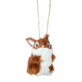 CANVAS Holiday Homecoming Trend Collection Furry Bunny Christmas Ornament Front_Flat