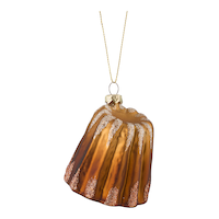 CANVAS Holiday Homecoming Trend Collection Glass Cake Christmast Ornament Front_Angled_Left