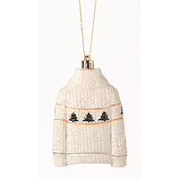 CANVAS Canadian Christmas Collection Sweater with Trees Ornament, 3.9-in Front_Flat