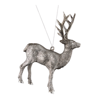CANVAS Canadian Christmas Collection Metallic Deer Ornament, 3.5-in Front_Flat