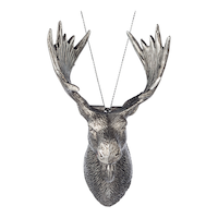 CANVAS Canadian Christmas Collection Metallic Moose Ornament, 3.1-in Front_Flat