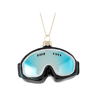 CANVAS Canadian Christmas Collection Glass Ski Goggles Ornament, 3-in