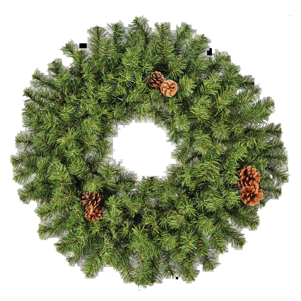 For Living Christmas Decoration Artificial Wreath With Pine Cone 24 In   Wreath 24 Pine W Pinecones 32e70e55 2bd2 418f 99c4 F40fe2a4e9b0 